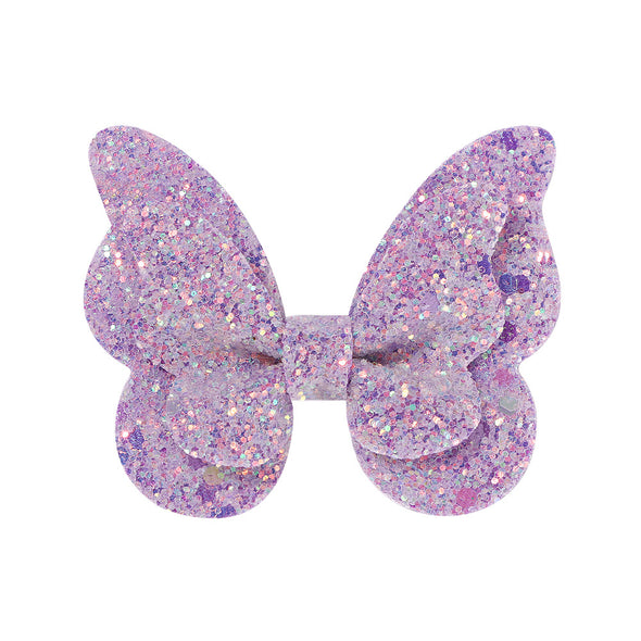 Butterfly glitter clips