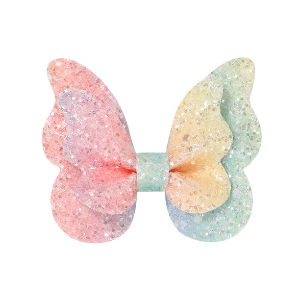 Butterfly glitter clips