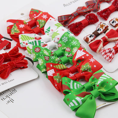 Christmas bow set