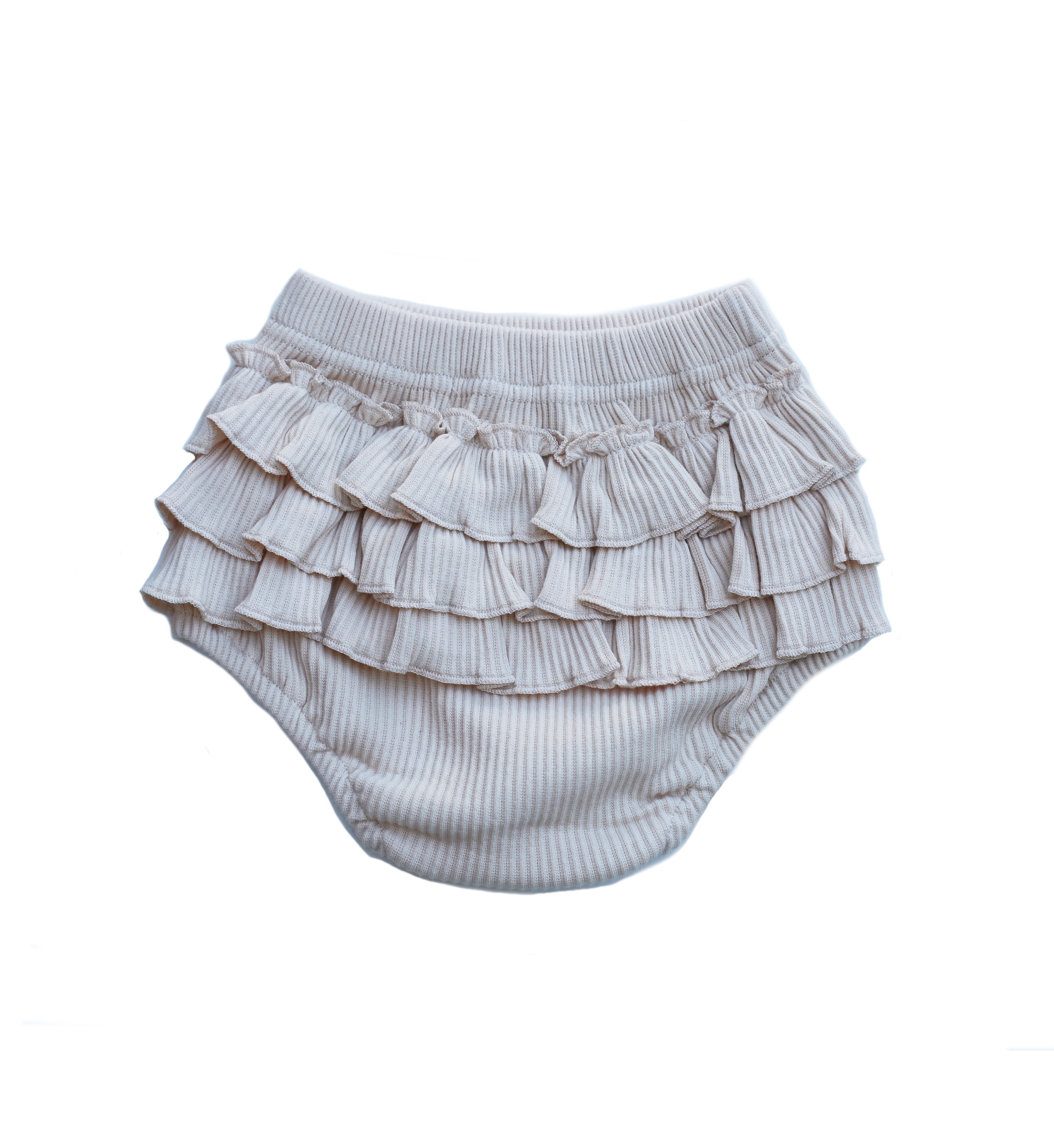 Ribbed nappy cover beige – Little Miss Amberly
